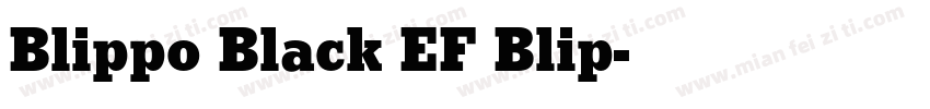 Blippo Black EF Blip字体转换